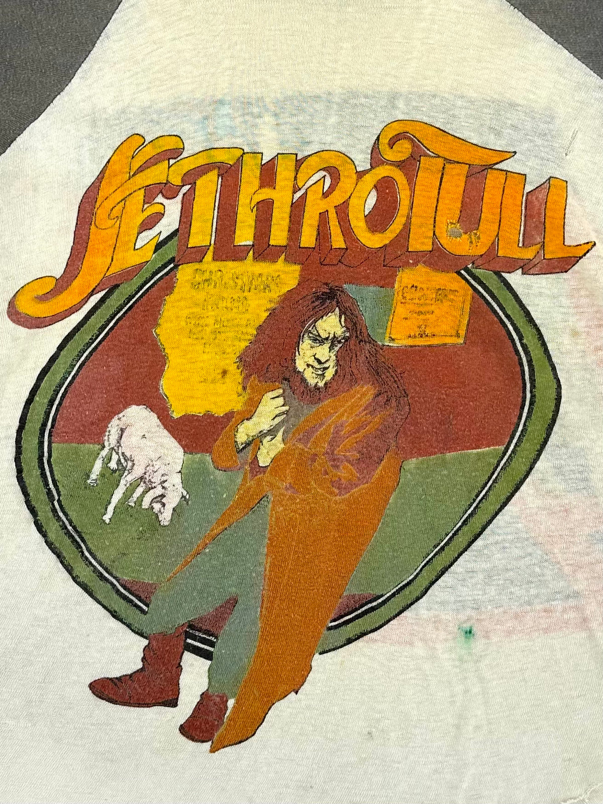 70s Jethro Tull Thrashed Raglan | Mercy Vintage