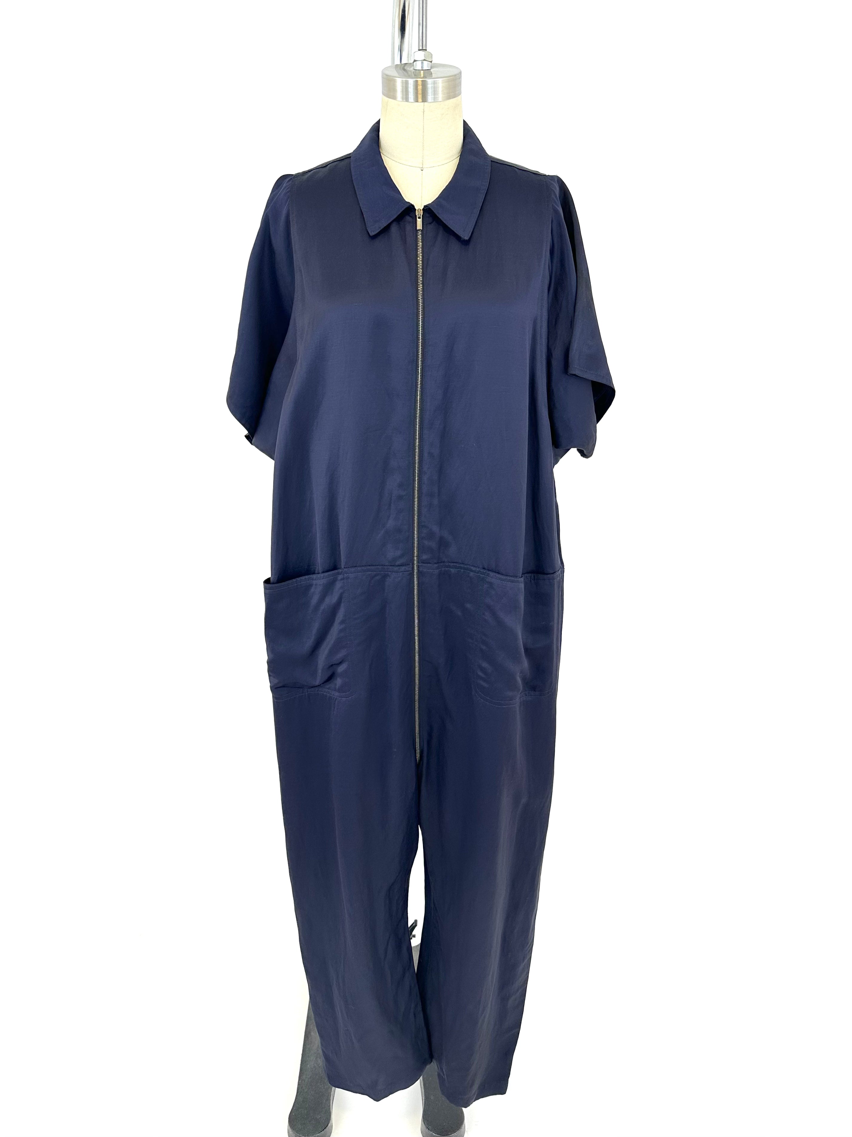 Rachel Comey Barrie Satin Jumpsuit Mercy Vintage